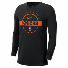 New York Knicks Authentic Long Sleeve Practice T-Shirt Black | Nike online