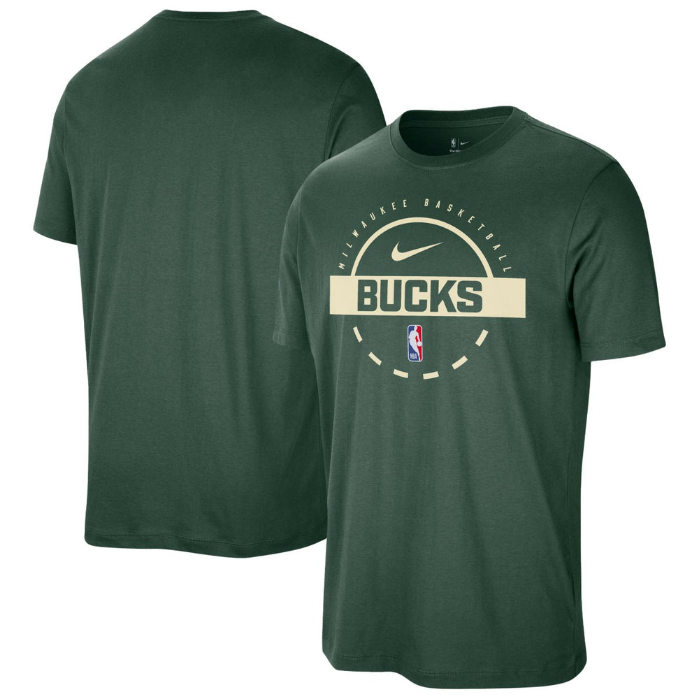 Milwaukee Bucks Authentic Practice T-Shirt Hunter Green | Nike US