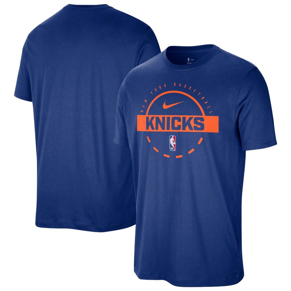 New York Knicks Authentic Practice T-Shirt Blue | Nike Lifestyle