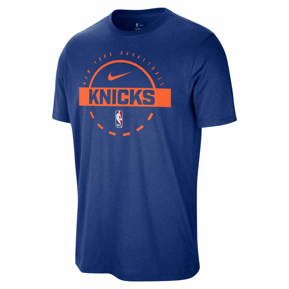 New York Knicks Authentic Practice T-Shirt Blue | Nike Lifestyle