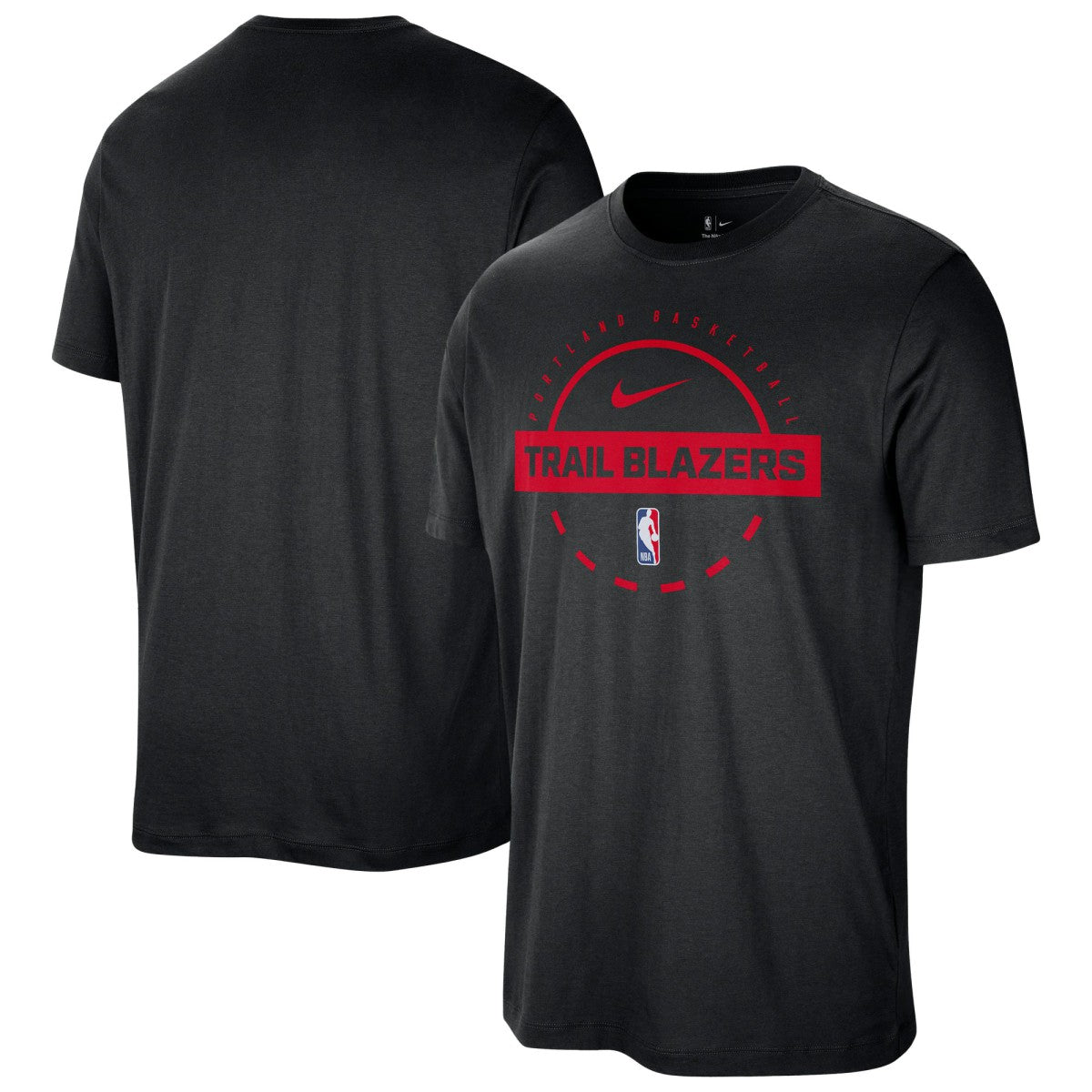 Portland Trail Blazers Authentic Practice T-Shirt Black | Nike US