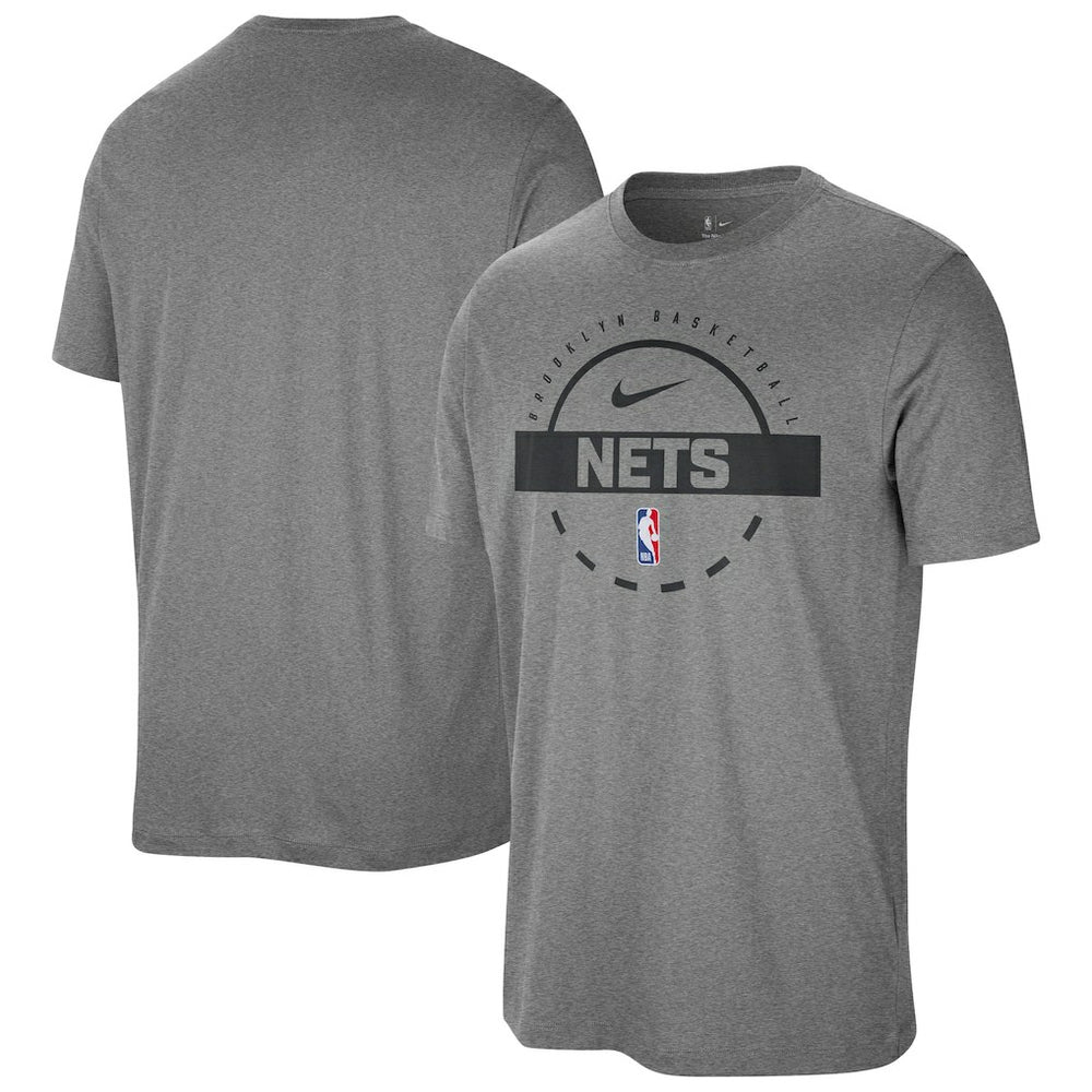 Brooklyn Nets Authentic Practice T-Shirt Charcoal | Nike US