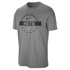 Brooklyn Nets Authentic Practice T-Shirt Charcoal | Nike US