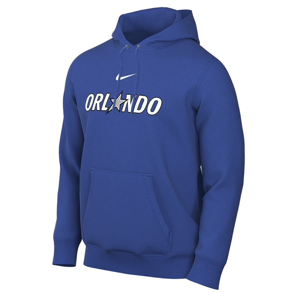 Orlando Magic Sportswear Essential Wordmark Club Hoodie Royal | Nike Near Me