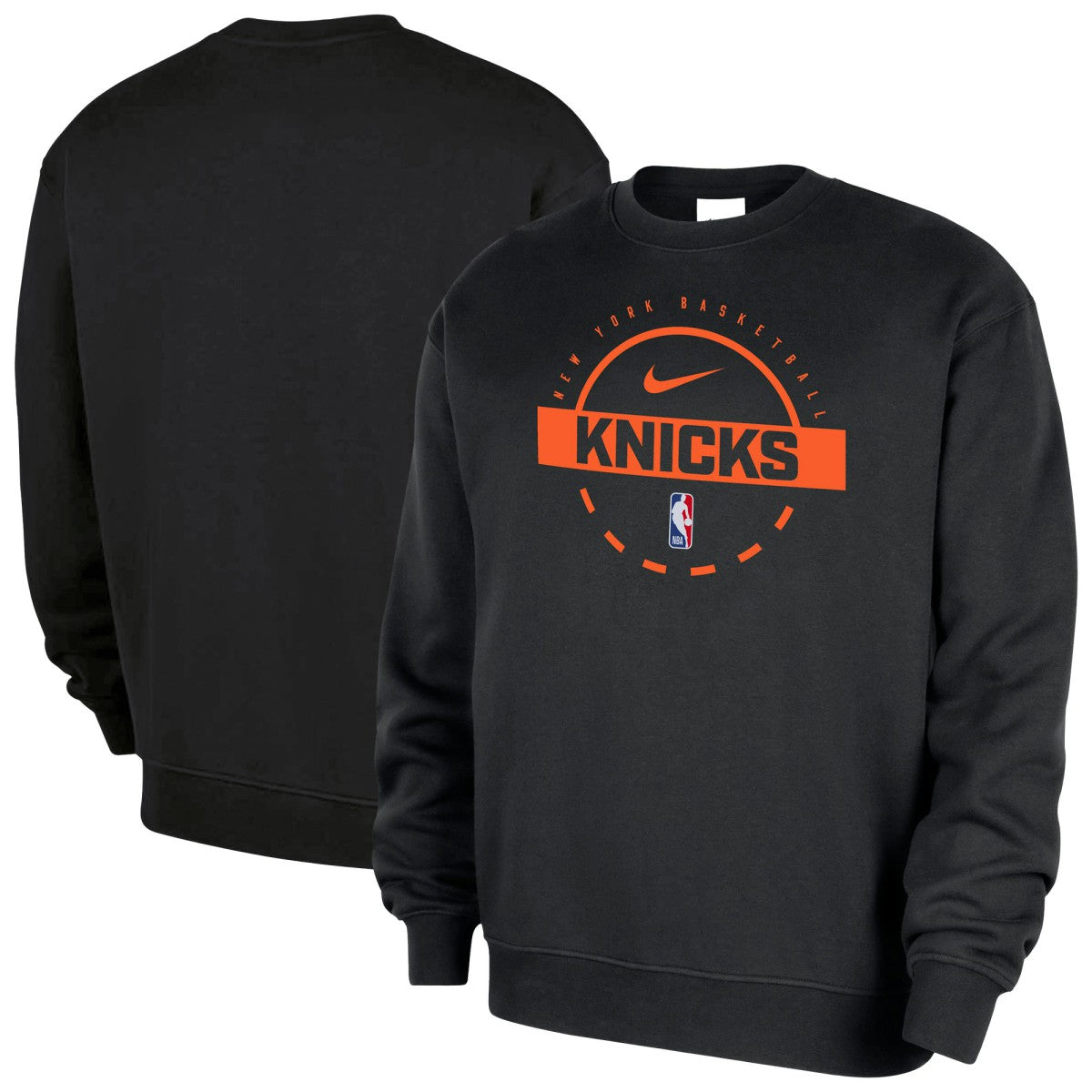 New York Knicks 2025/26 Authentic Practice Club Sweatshirt Black | Nike for sale