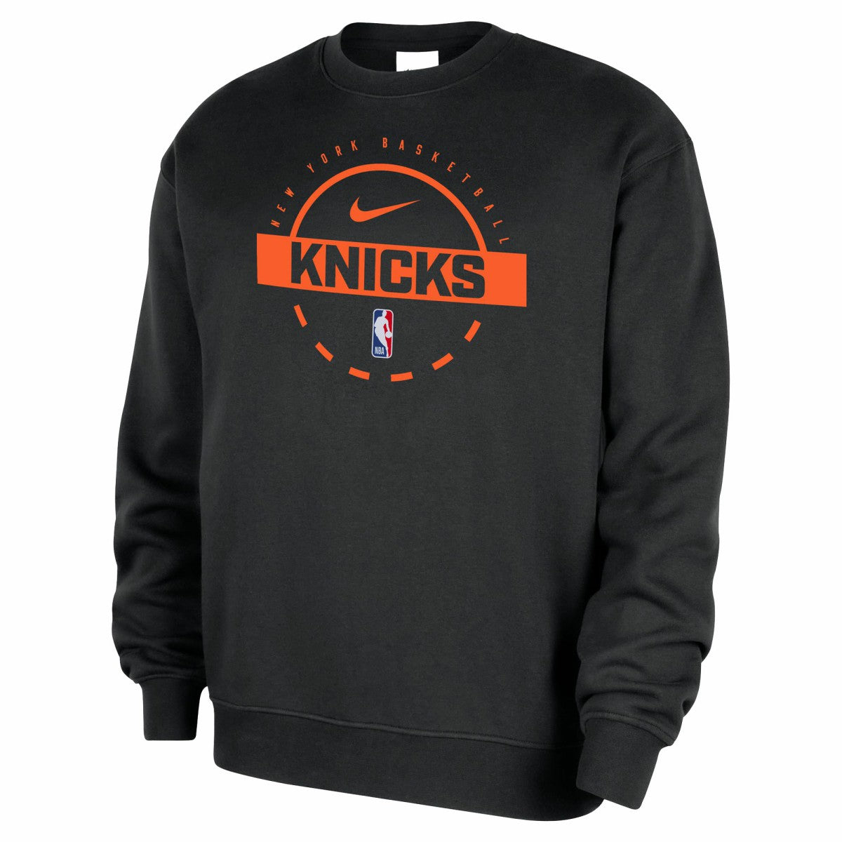 New York Knicks 2025/26 Authentic Practice Club Sweatshirt Black | Nike for sale