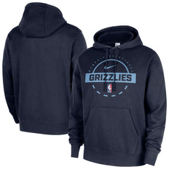 Memphis Grizzlies 2025/26 Authentic Practice Club Pullover Hoodie Navy | Nike Near Me