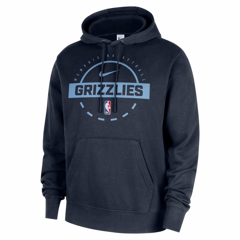 Memphis Grizzlies 2025/26 Authentic Practice Club Pullover Hoodie Navy | Nike Near Me