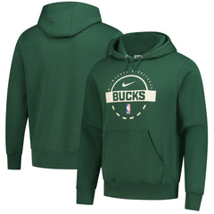 Milwaukee Bucks 2025/26 Authentic Practice Club Pullover Hoodie Hunter Green | Nike for sale
