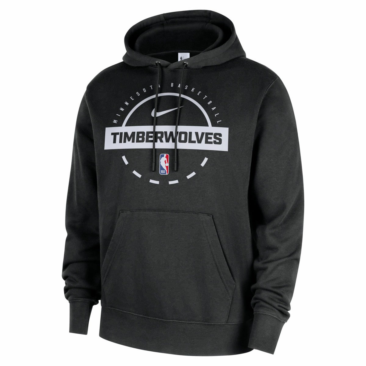 Minnesota Timberwolves 2025/26 Authentic Practice Club Pullover Hoodie Black | Nike US