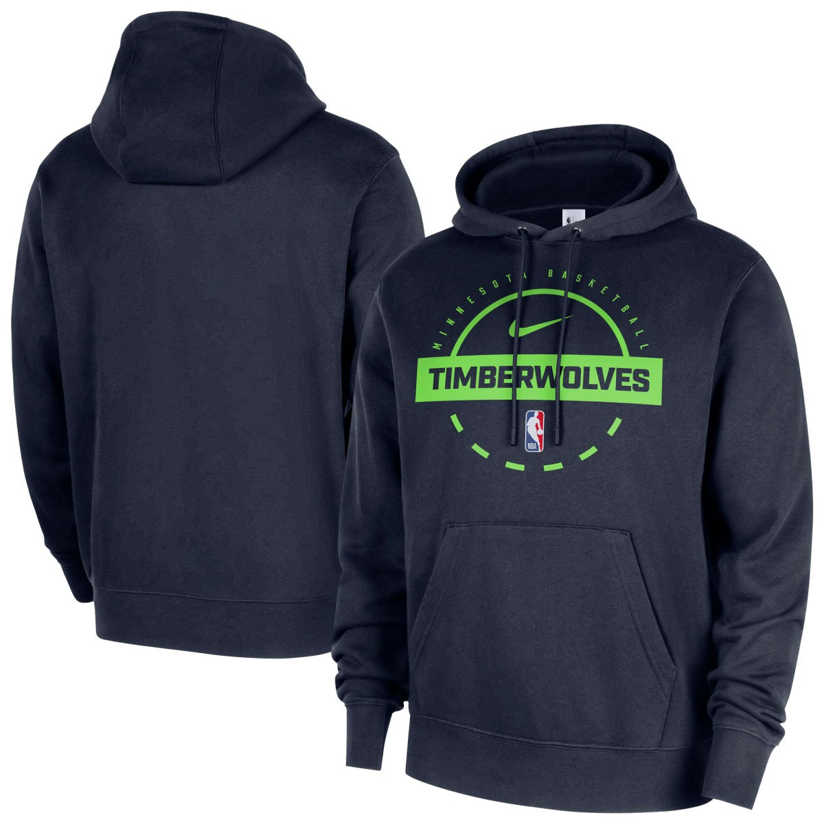 Minnesota Timberwolves 2025/26 Authentic Practice Club Pullover Hoodie Navy | Nike discount