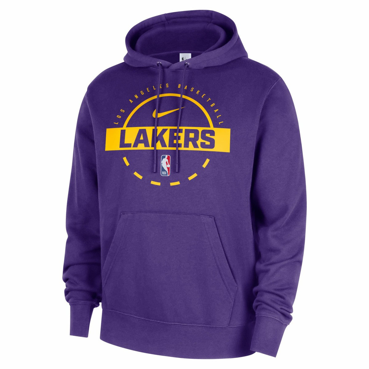 Los Angeles Lakers 2025/26 Authentic Practice Club Pullover Hoodie Purple | Nike for sale