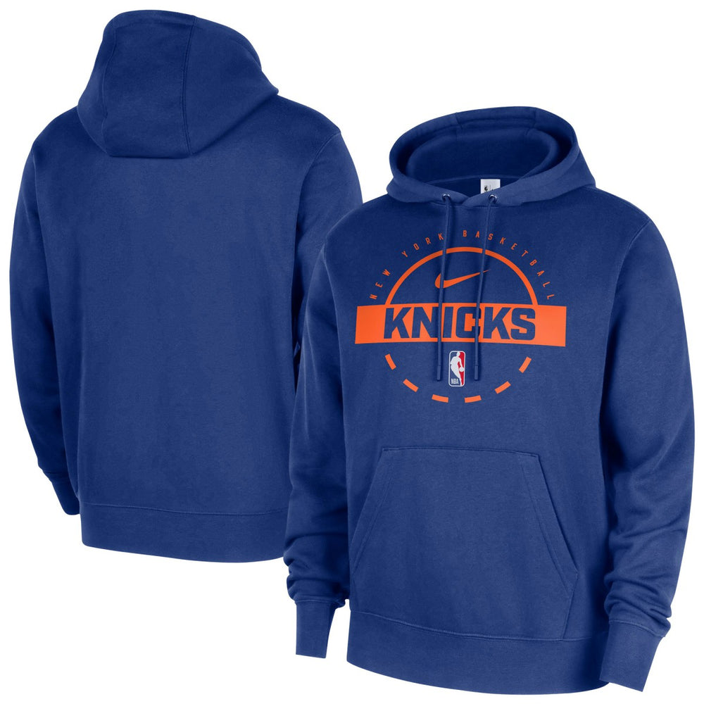 New York Knicks 2025/26 Authentic Practice Club Pullover Hoodie Blue | Nike outlet