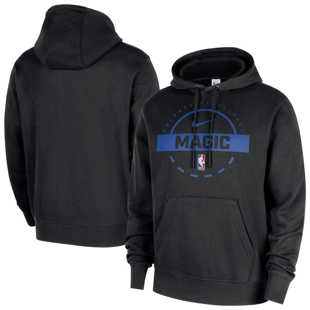 Orlando Magic 2025/26 Authentic Practice Club Pullover Hoodie Black | Nike Near Me