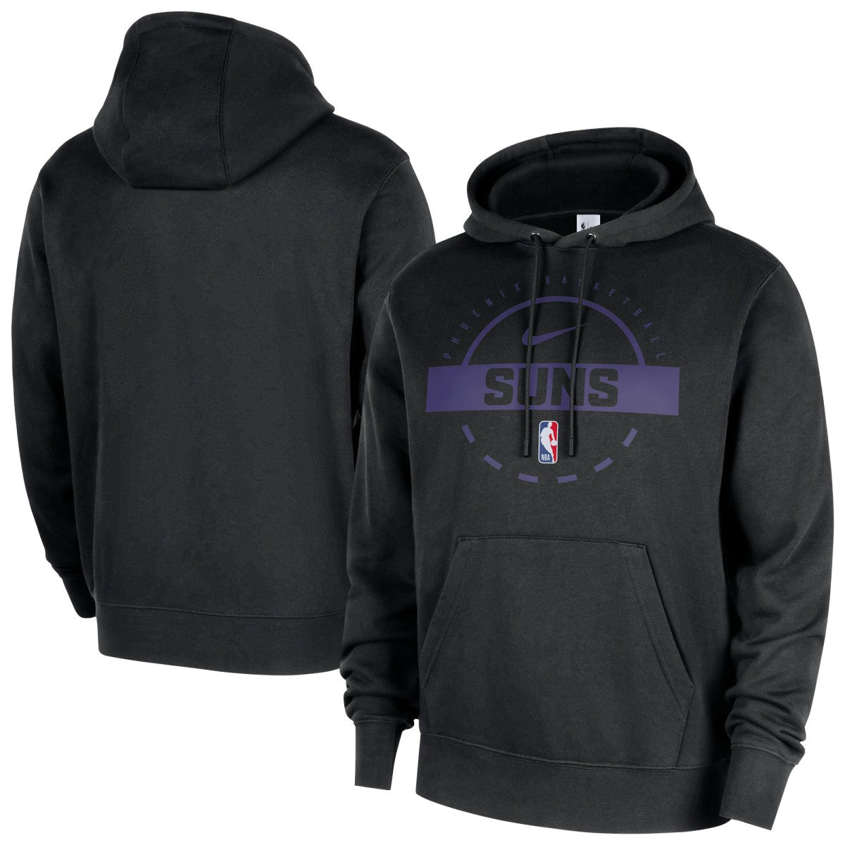 Phoenix Suns 2025/26 Authentic Practice Club Pullover Hoodie Black | Nike Lifestyle