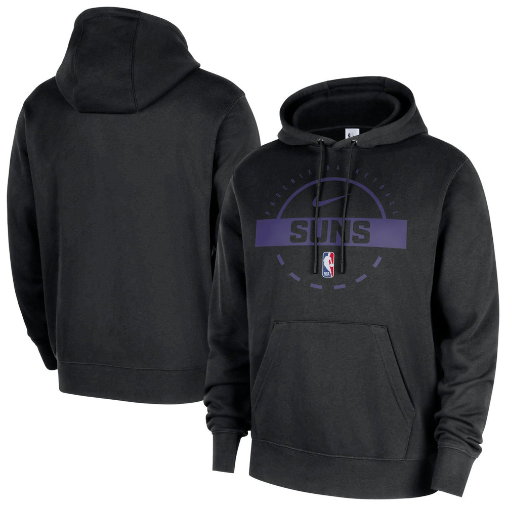 Phoenix Suns 2025/26 Authentic Practice Club Pullover Hoodie Black | Nike Lifestyle