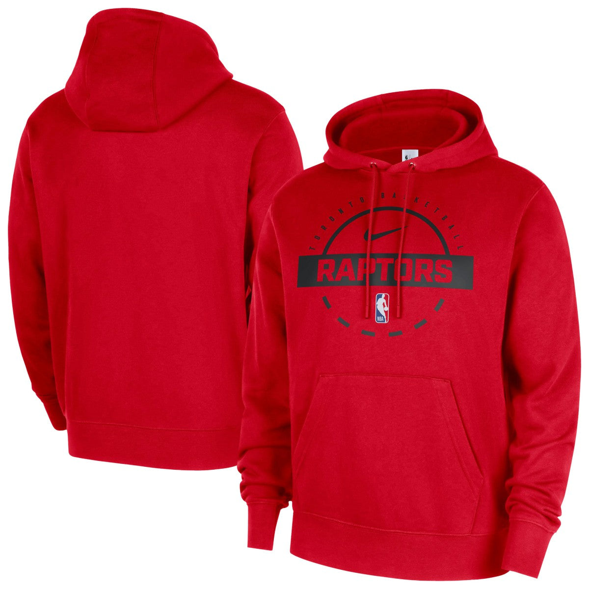 Toronto Raptors 2025/26 Authentic Practice Club Pullover Hoodie Red | Nike