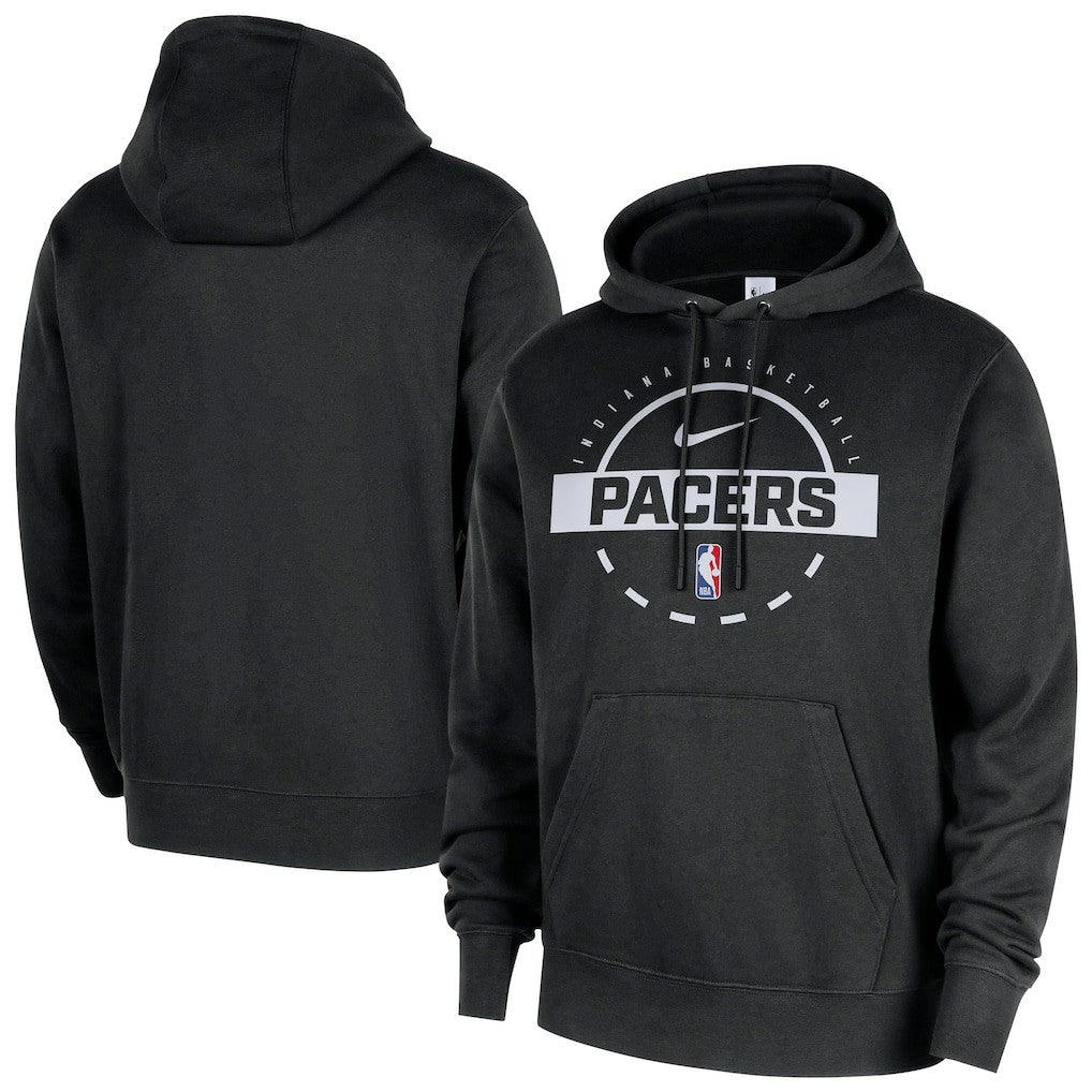 Indiana Pacers 2025/26 Authentic Practice Club Pullover Hoodie Black | Nike outlet