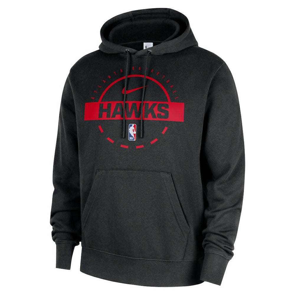 Atlanta Hawks 2025/26 Authentic Practice Club Pullover Hoodie Black | Nike Near Me