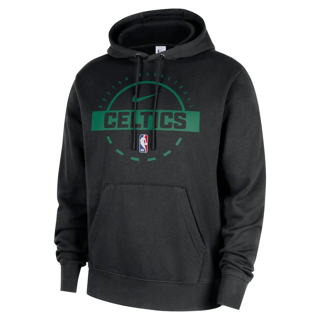 Boston Celtics 2025/26 Authentic Practice Club Pullover Hoodie Black | Nike Lifestyle