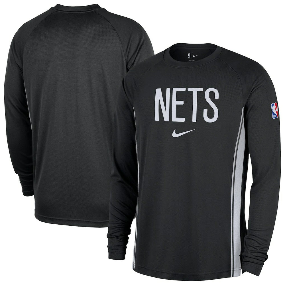 Brooklyn Nets 2025/26 Authentic Pre-Game Legend Dri-FIT Long Sleeve Shooting Shirt Black | Nike Near Me