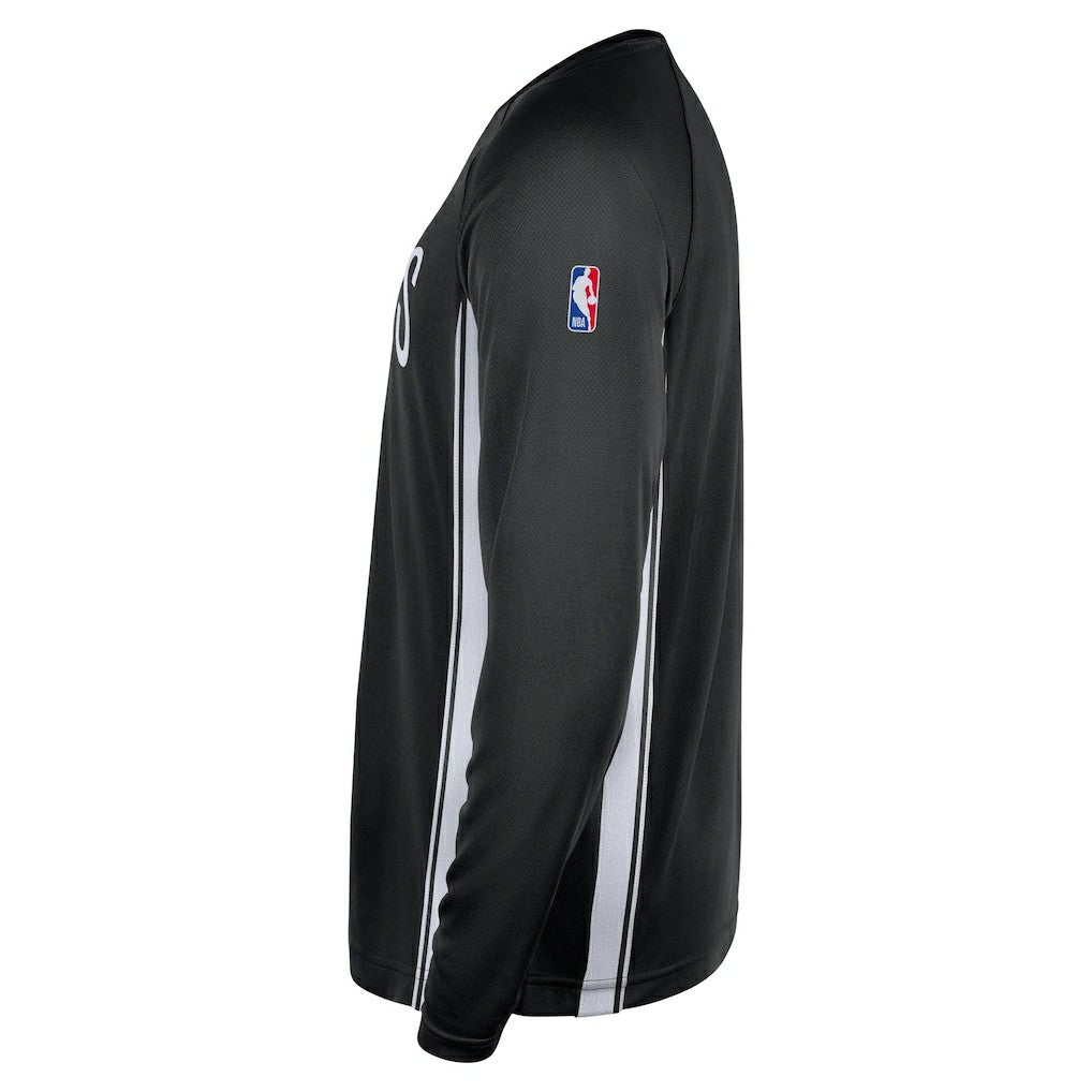 Brooklyn Nets 2025/26 Authentic Pre-Game Legend Dri-FIT Long Sleeve Shooting Shirt Black | Nike Near Me