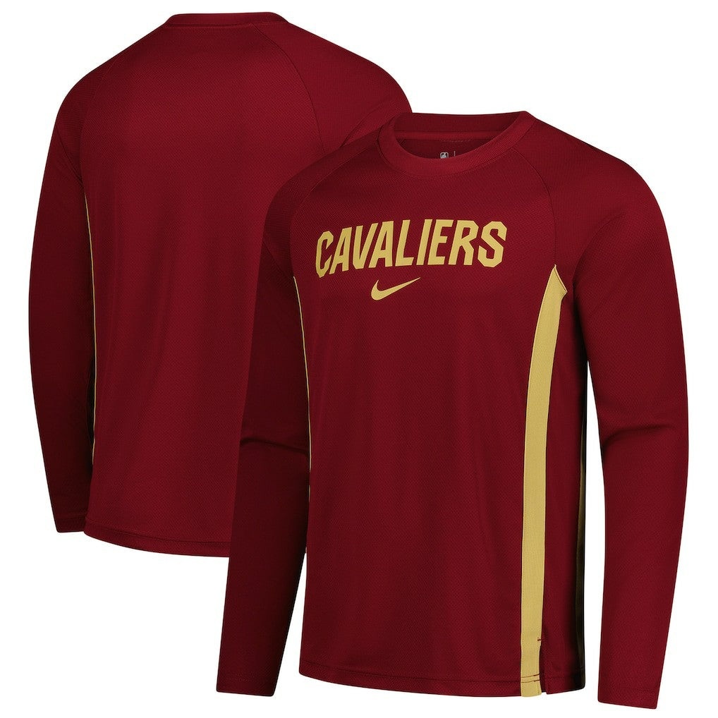 Cleveland Cavaliers 2025/26 Authentic Pre-Game Legend Dri-FIT Long Sleeve Shooting Shirt for sale Wine | Nike Lifestyle