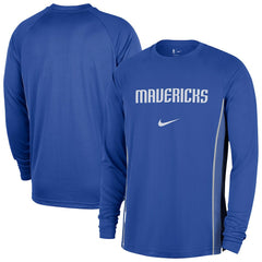 Dallas Mavericks 2025/26 Authentic Pre-Game Legend Dri-FIT Long Sleeve Shooting Shirt for sale Blue | Nike online