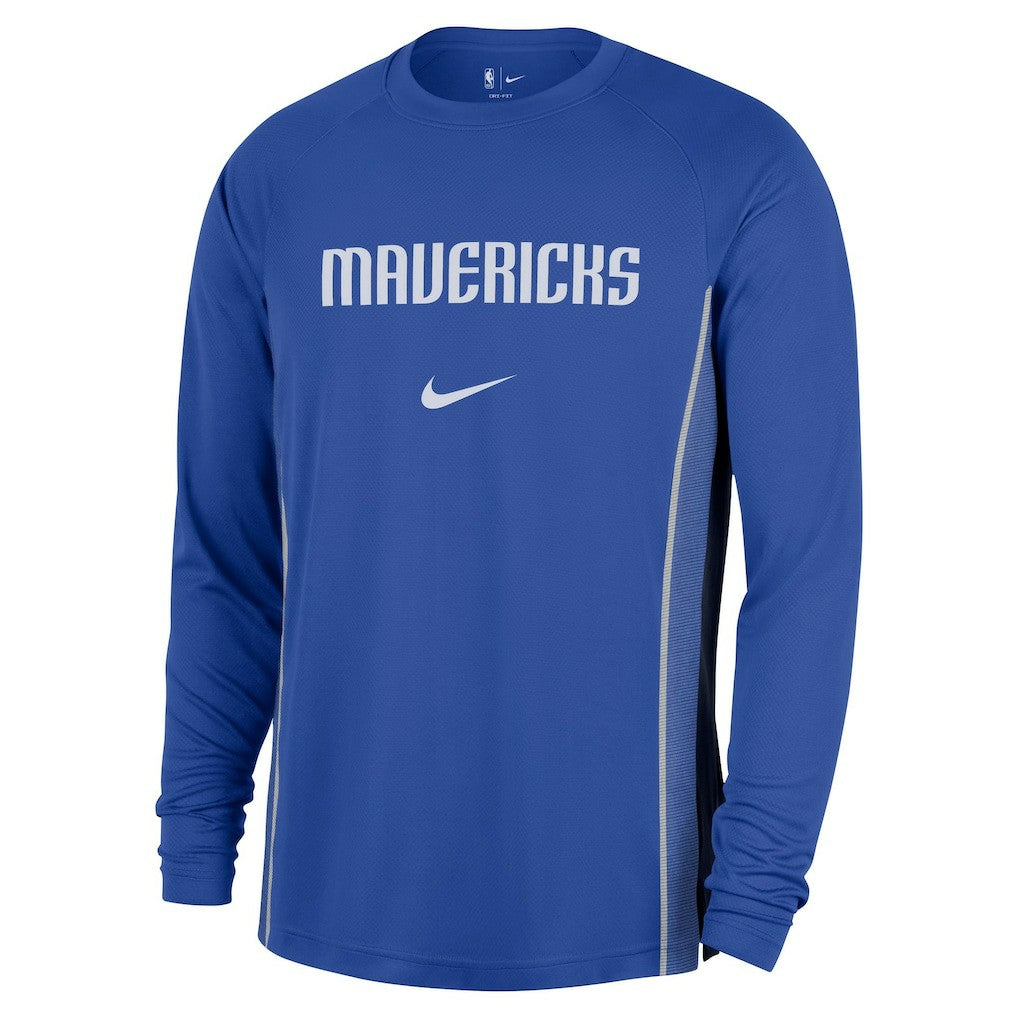 Dallas Mavericks 2025/26 Authentic Pre-Game Legend Dri-FIT Long Sleeve Shooting Shirt for sale Blue | Nike online