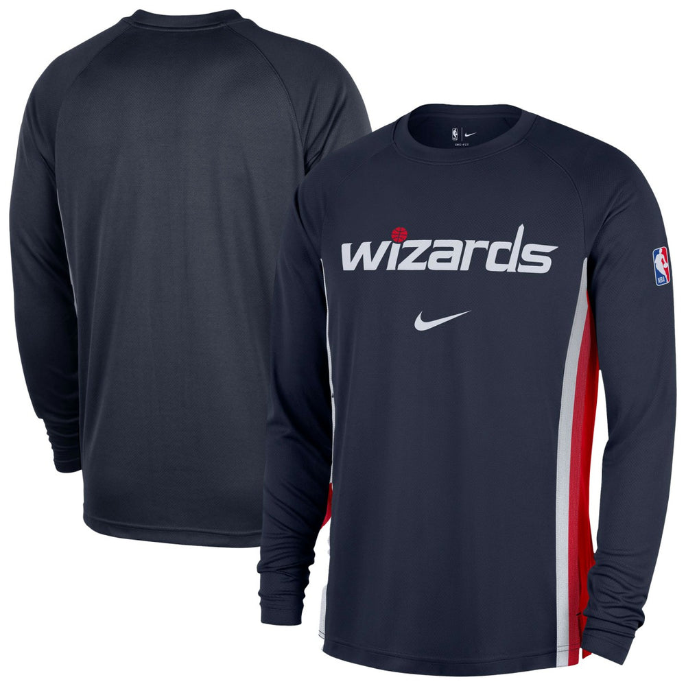 Washington Wizards 2025/26 Authentic Pre-Game Legend Dri-FIT Long Sleeve Shooting Shirt Navy | Nike online