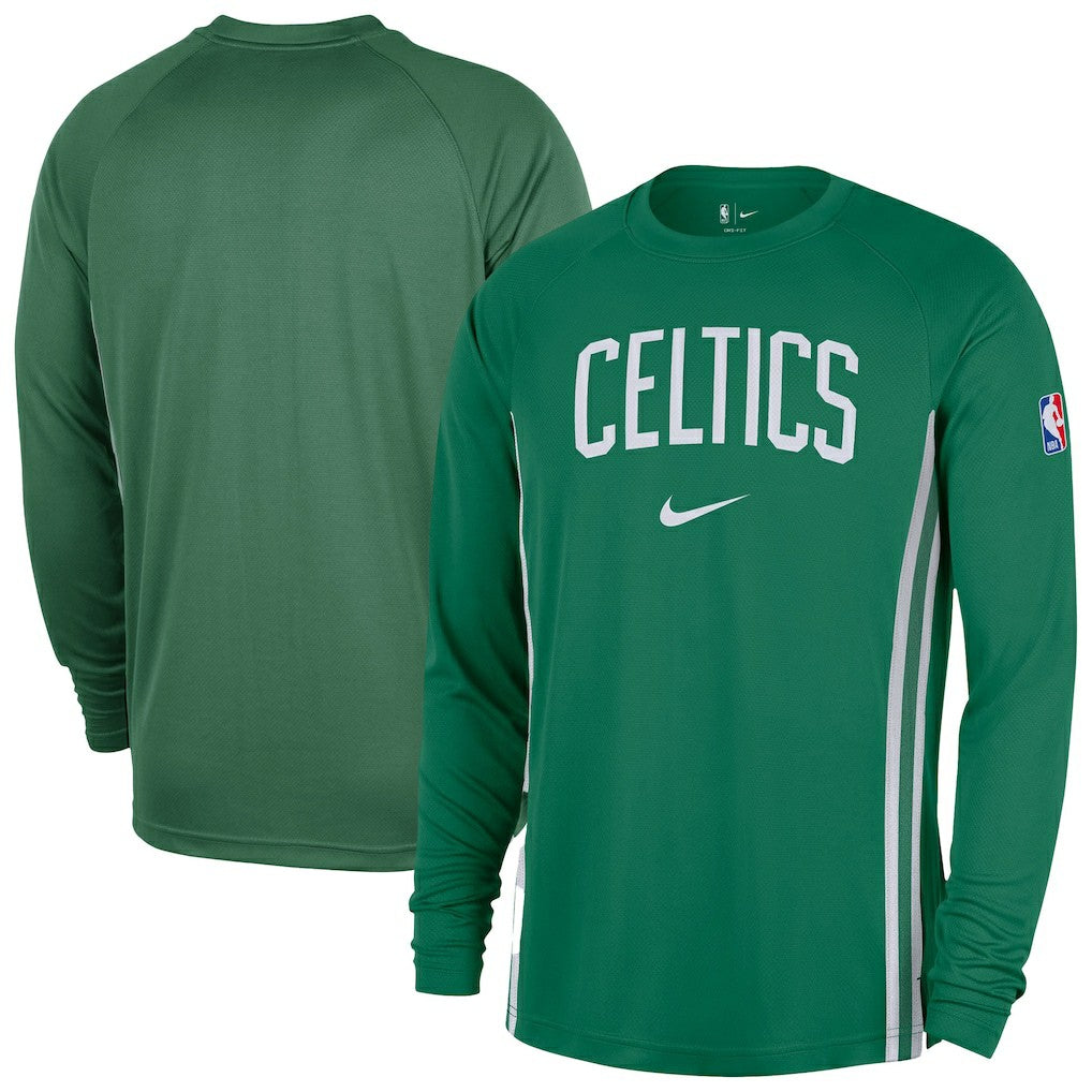 Boston Celtics 2025/26 Authentic Pre-Game Legend Dri-FIT Long Sleeve Shooting Shirt Kelly Green | Nike