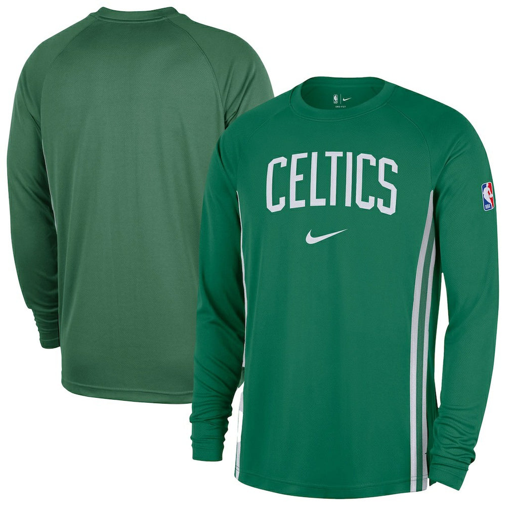 Boston Celtics 2025/26 Authentic Pre-Game Legend Dri-FIT Long Sleeve Shooting Shirt Kelly Green | Nike