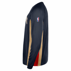 New Orleans Pelicans 2025/26 Authentic Pre-Game Legend Dri-FIT Long Sleeve Shooting Shirt Navy | Nike
