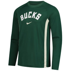 Milwaukee Bucks 2025/26 Authentic Pre-Game Legend Dri-FIT Long Sleeve Shooting Shirt Hunter Green | Nike discount