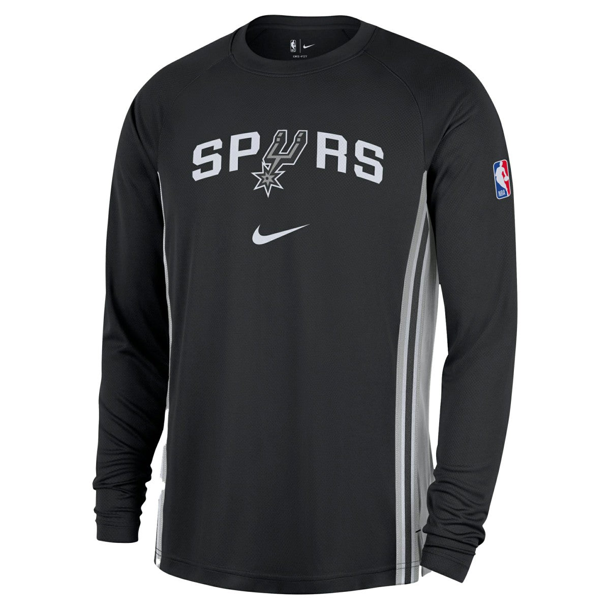 San Antonio Spurs 2025/26 Authentic Pre-Game Legend Dri-FIT Long Sleeve Shooting Shirt Black | Nike Lifestyle