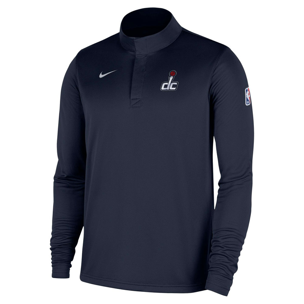 Washington Wizards 2025/26 Authentic Coaches Quarter-Zip Dri-Fit Top Navy | Nike