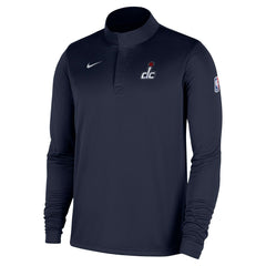 Washington Wizards 2025/26 Authentic Coaches Quarter-Zip Dri-Fit Top Navy | Nike
