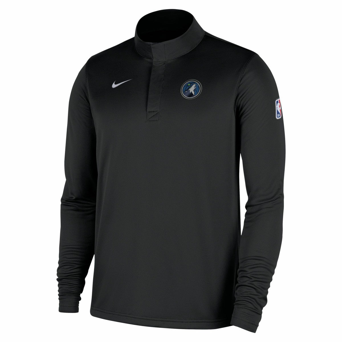 Minnesota Timberwolves 2025/26 Authentic Coaches Quarter-Zip Dri-Fit Top Black | Nike