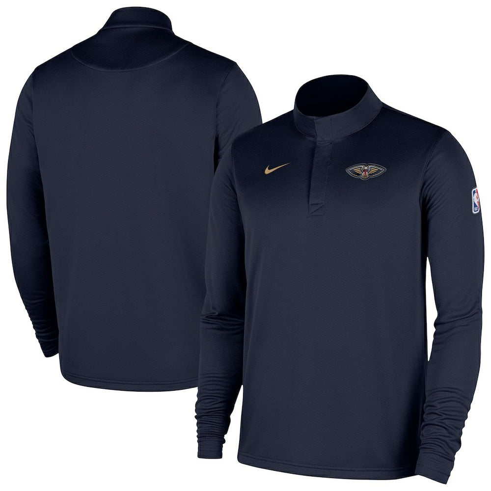 New Orleans Pelicans 2025/26 Authentic Coaches Quarter-Zip Dri-Fit Top Navy | Nike outlet