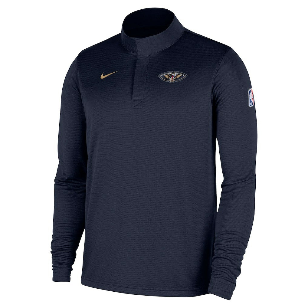 New Orleans Pelicans 2025/26 Authentic Coaches Quarter-Zip Dri-Fit Top Navy | Nike outlet