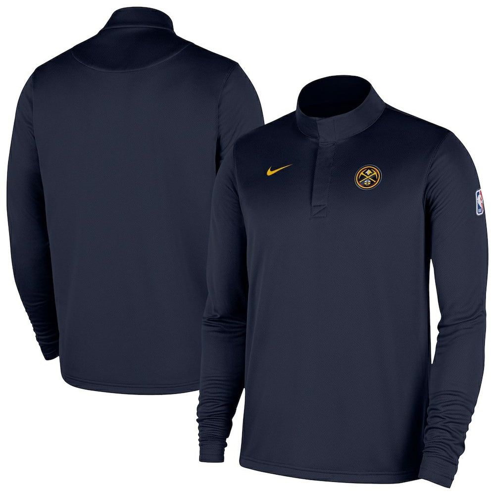 Denver Nuggets 2025/26 Authentic Coaches Quarter-Zip Dri-Fit Top for sale Navy | Nike Near Me