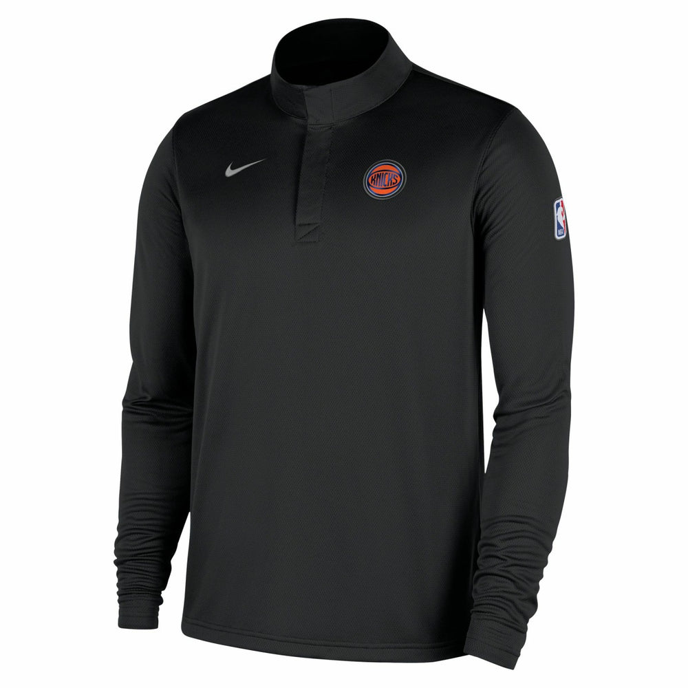New York Knicks 2025/26 Authentic Coaches Quarter-Zip Dri-Fit Top Black | Nike Near Me