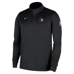 Philadelphia 76ers 2025/26 Authentic Coaches Quarter-Zip Dri-Fit Top Black | Nike for sale