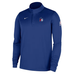 Philadelphia 76ers 2025/26 Authentic Coaches Quarter-Zip Dri-Fit Top Royal | Nike Near Me
