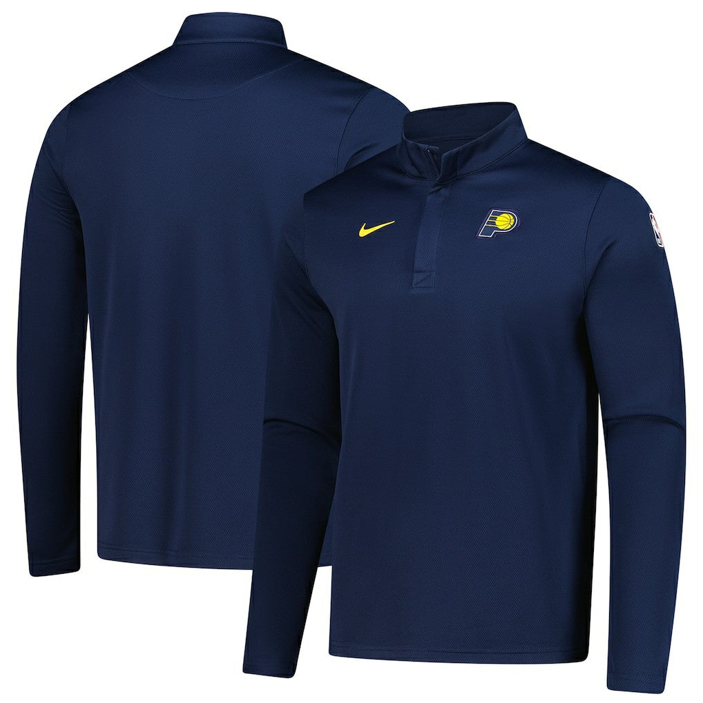 Indiana Pacers 2025/26 Authentic Coaches Quarter-Zip Dri-Fit Top Navy | Nike Lifestyle