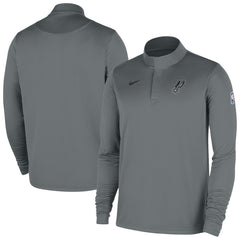 San Antonio Spurs 2025/26 Authentic Coaches Quarter-Zip Dri-Fit Top Silver | Nike US