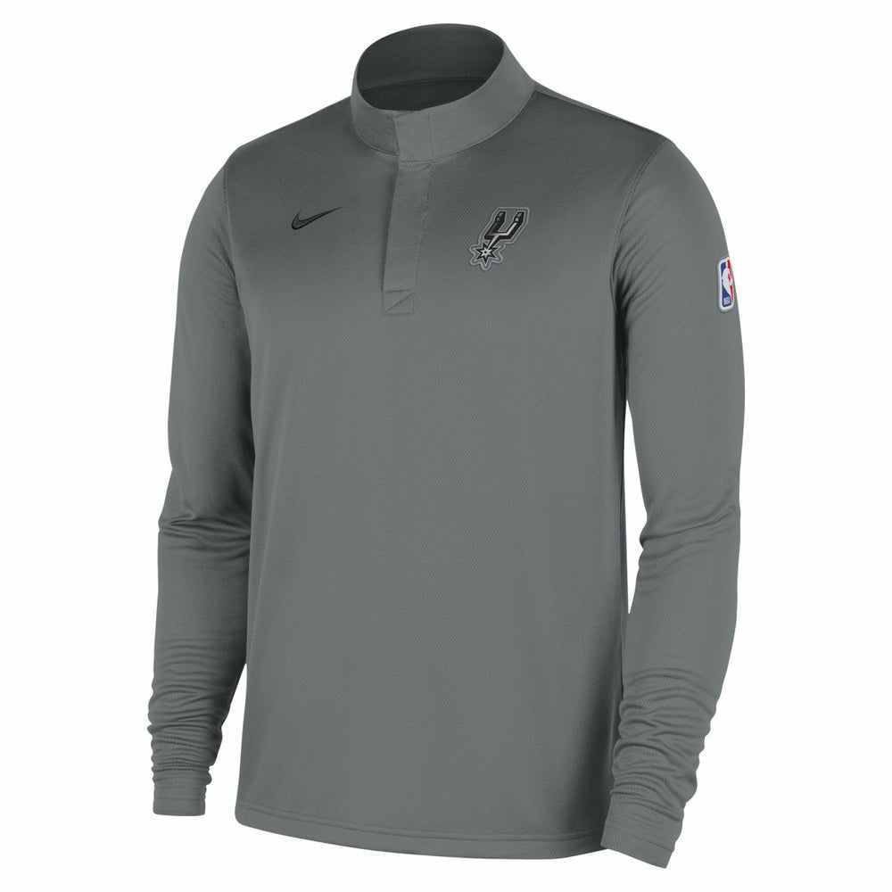 San Antonio Spurs 2025/26 Authentic Coaches Quarter-Zip Dri-Fit Top Silver | Nike US