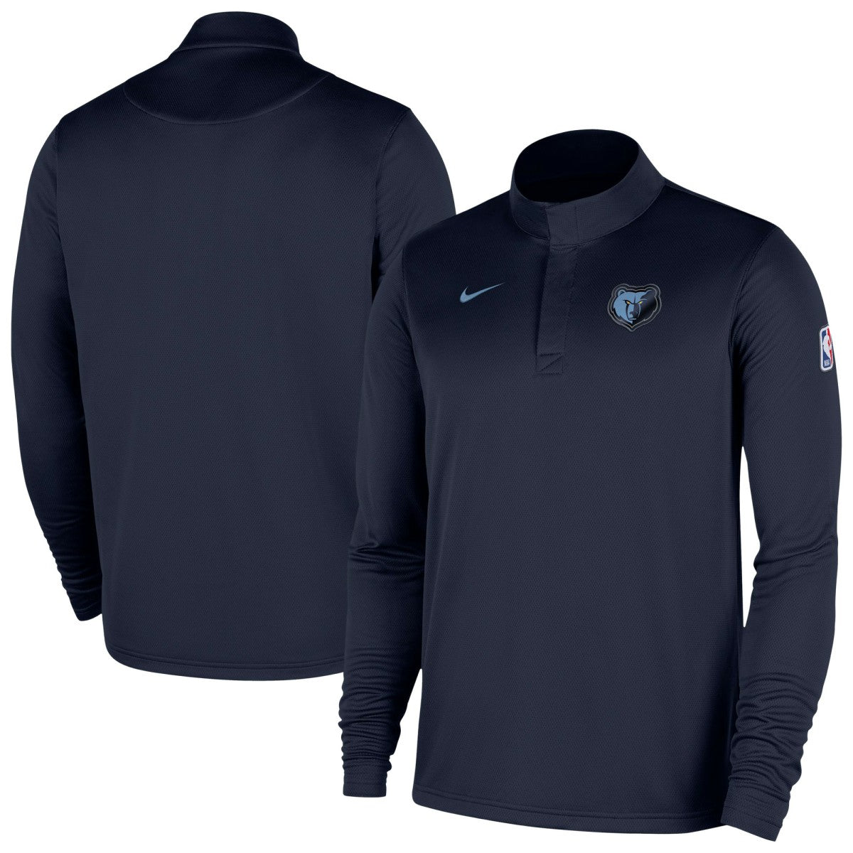 Memphis Grizzlies 2025/26 Authentic Coaches Quarter-Zip Dri-Fit Top Navy | Nike Lifestyle