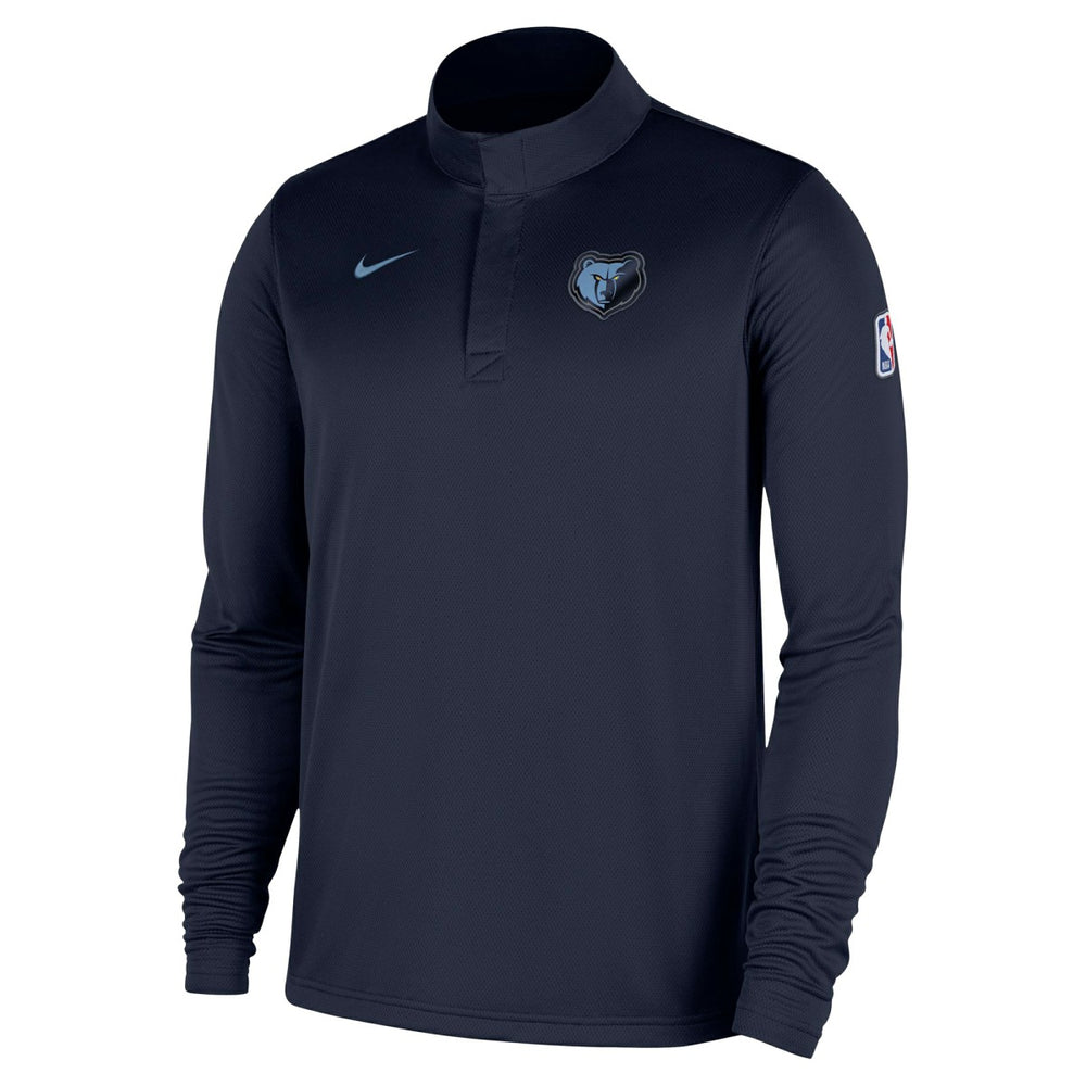 Memphis Grizzlies 2025/26 Authentic Coaches Quarter-Zip Dri-Fit Top Navy | Nike Lifestyle