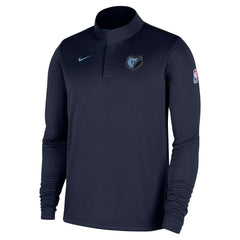 Memphis Grizzlies 2025/26 Authentic Coaches Quarter-Zip Dri-Fit Top Navy | Nike Lifestyle